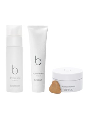 Bamford Moisturising Cream, Refining Exfoliator & Nourishing Mask Set