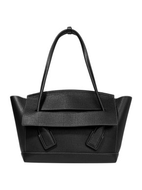 Bottega Veneta Black textured leather medium arco tote