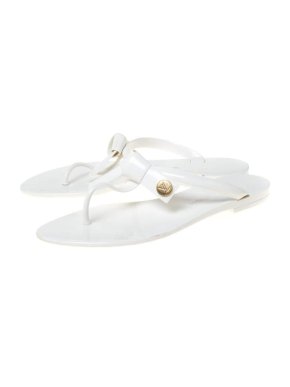Louis Vuitton White Jelly Seastar Thongs