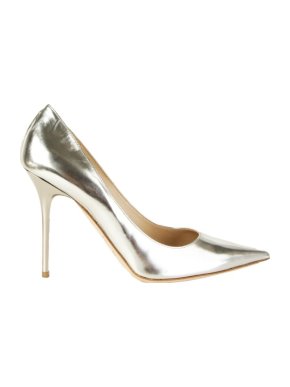 Jimmy Choo Silver Mirror Romy Pumps
