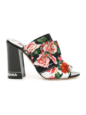 Dolce & Gabbana rose print sandals
