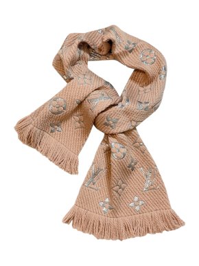Louis Vuitton Beige Logomania Shine Shawl
