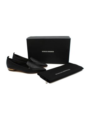 Nicholas Kirkwood Black Leather Beya Loafers