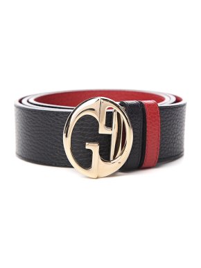 Gucci Dollar Calfskin Interlocking G Reversible Belt - size 100