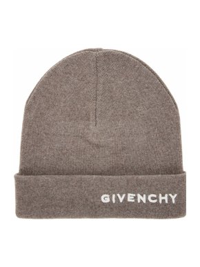 Givenchy logo fine wool knit beanie