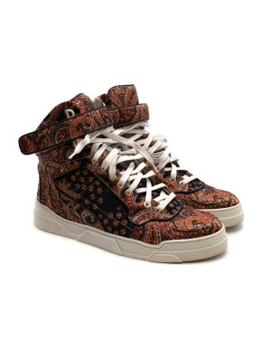 Givenchy Paisley Print High Top Sneakers