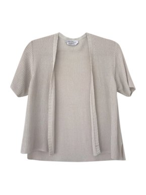 Max Mara Beige Knit Open Cardigan