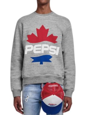 DSquared2 Grey Pepsi Logo Sweatshirt