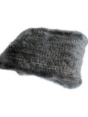 Joseph Brown Knit Mink Fur Long Scarf