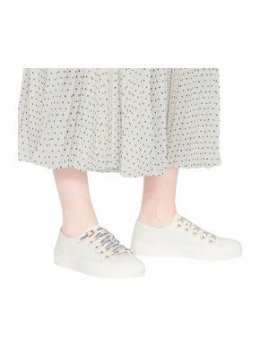Dior White Canvas Walk'n'Dior Sneaker