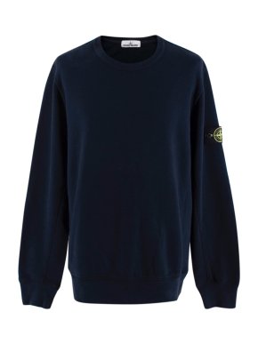 Stone Island Navy Cotton Sweatshirt