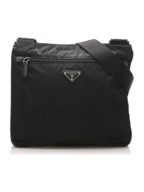 Prada Black Nylon Crossbody Satchel