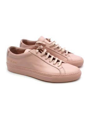 Common Projects Pink Leather Achilles Sneakers
