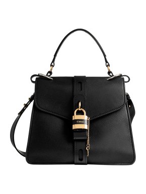 Chloe Chloé Black Leather Medium Aby Day Lock Bag