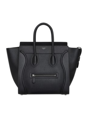 Celine Black Leather Large Luggage Tote