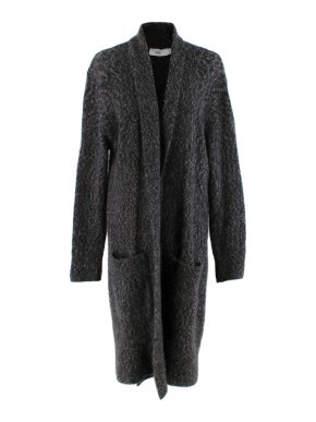 Closed Grey Mohair Blend Knit Long Cardigan