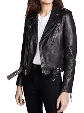 BLK DNM Black Leather Biker Jacket