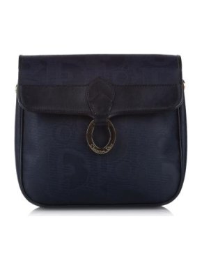 Dior Blue Oblique Coated Canvas Crossbody bag