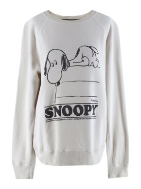 Peanuts x Marc Jacobs Off White Snoopy Cotton Sweatshirt