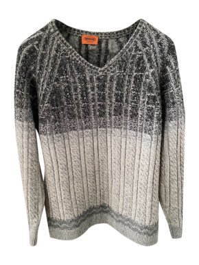 Missoni Monochrome Grey Wool Jumper