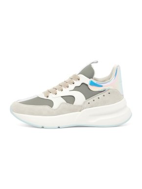 Alexander McQueen Neoprene Holographic Tab Oversized Sneakers