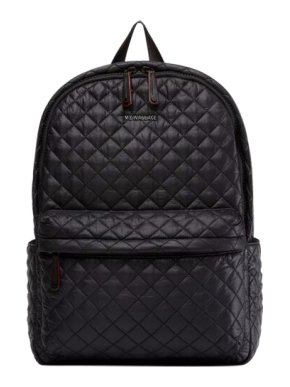 MZ Wallace Black Quilted Metro Backpack