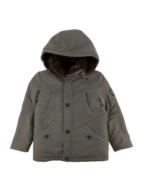 Bonpoint Faux Fur Lined Khaki Jacket