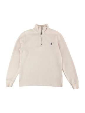 Polo Ralph Lauren Beige Cotton Zipped Sweater