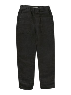 Bonpoint Grey Linen Textured Trousers