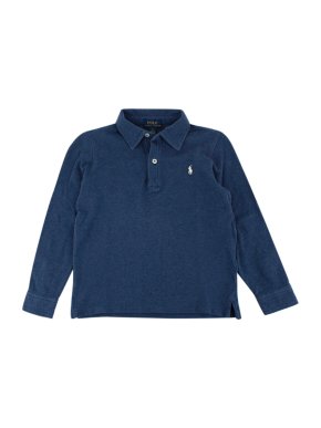 Polo Ralph Lauren Blue Cotton Long Sleeve Polo Shirt