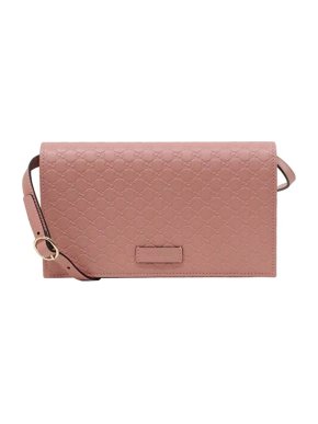 Gucci Soft Pink Micro Guccissima Wallet on Chain