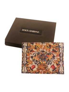 Dolce & Gabbana Majolica Print Card Holder
