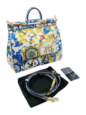 Dolce & Gabbana Majolica Tile Print Sicily Bag