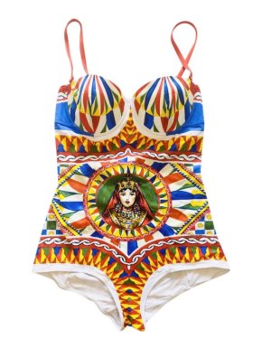 Dolce & Gabbana Sicily Majolica one piece swimsuit