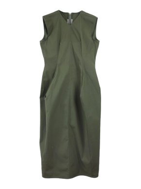 Rick Owens Khaki Sleeveless Dress