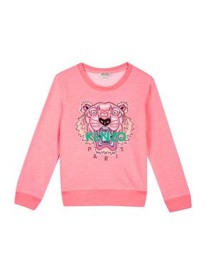 Kenzo Kids 12Y Pink Tiger Patch Jumper