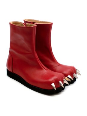 Charles Jeffrey Loverboy x Roker Red Claw Leather Boots