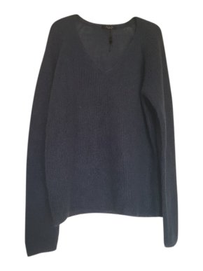 Weekend Max Mara Grey Mohair Blend V-Neck Jumper