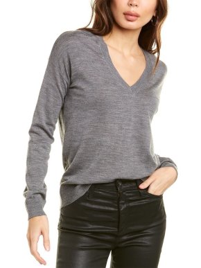 Zadig & Voltaire Grey V-Neck Jumper