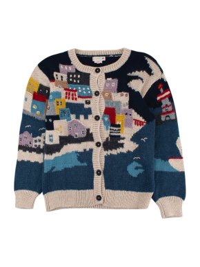 Bonpoint Kids 12Y Alpaca Blend Hand Embroidered Cardigan