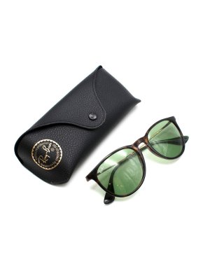 Ray-Ban Erika Tortoise Green Lenses RB4171 Sunglasses