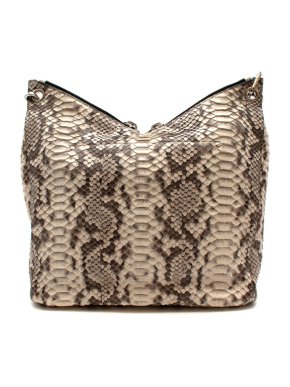 Jimmy Choo Natural Python Small Raven Tote Bag