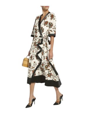 Tory Burch Floral Print Kimono Dress