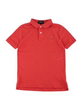 Polo Ralph Lauren Red Cotton Short Sleeve Polo Shirt