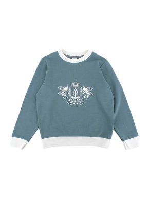 Petit Bateau Blue & White Cotton Jumper