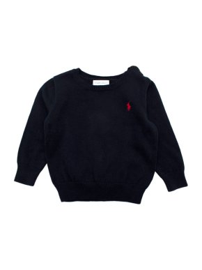 Ralph Lauren Navy Cotton Baby 18m Knit Jumper