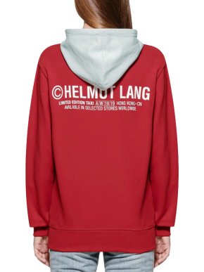 Helmut Lang Red Taxi Hoodie - Hong Kong Edition