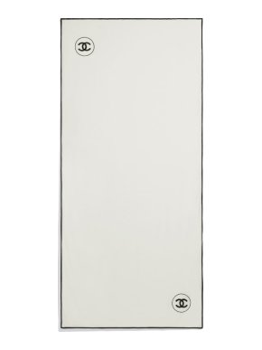 Chanel Ivory Cashmere & Silk Stole