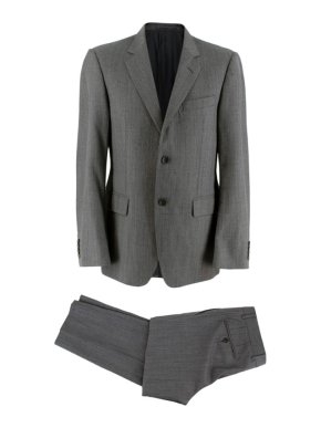 Gucci Grey Wool Single-Breasted 2-Piece Suit