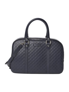 Gucci Navy Blue Guccissima Shoulder Bag